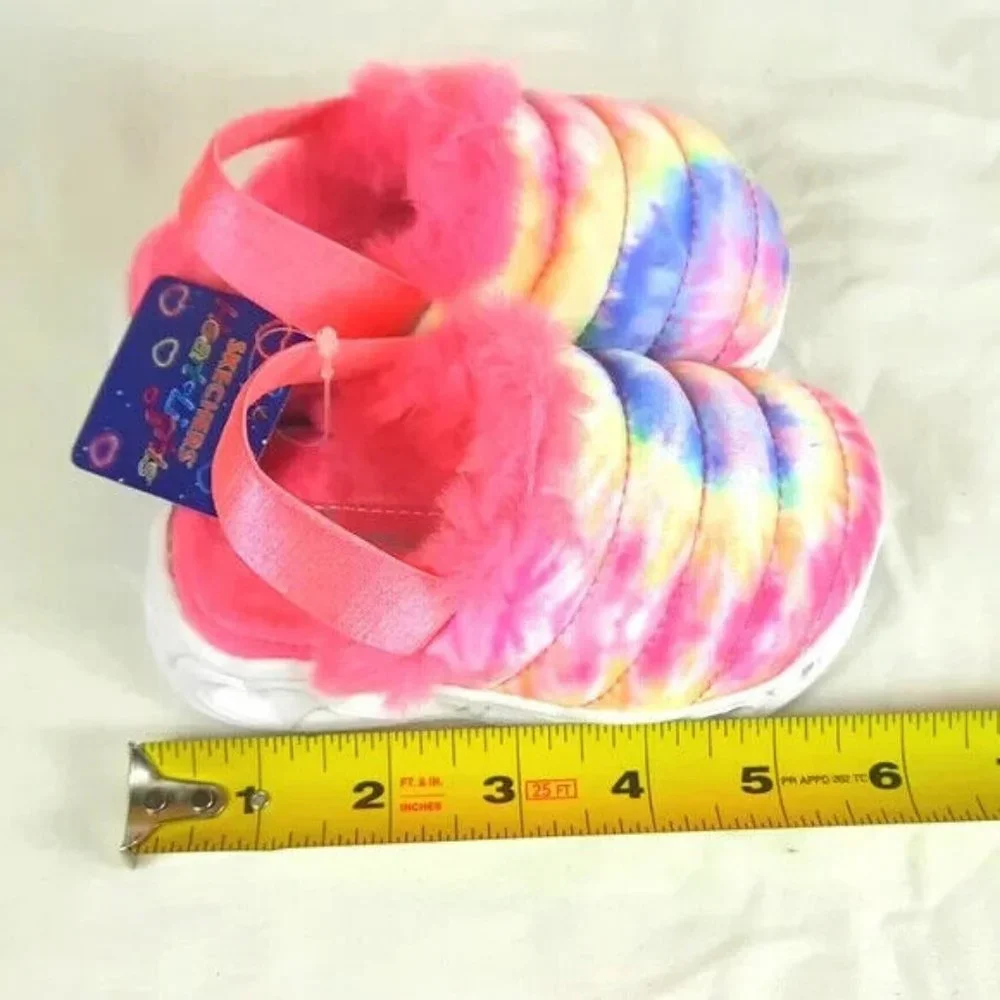 Skechers Heart Lights Sandals Tie Dye Toddler Size 5 Light Up NEW with Tags